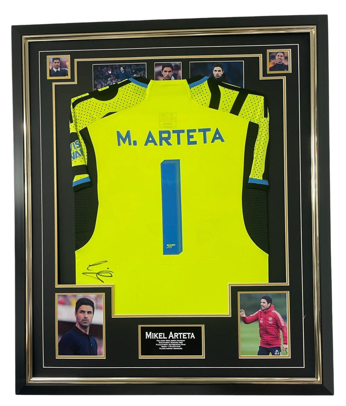 Mikel Arteta signed shirt