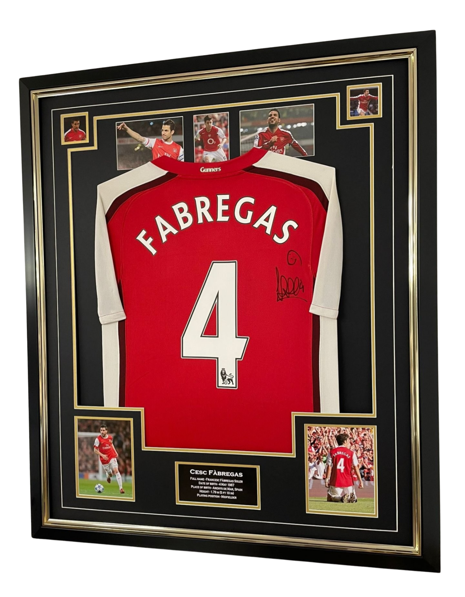 CESC FABRGAS SIGNED SHIRT FRAMED