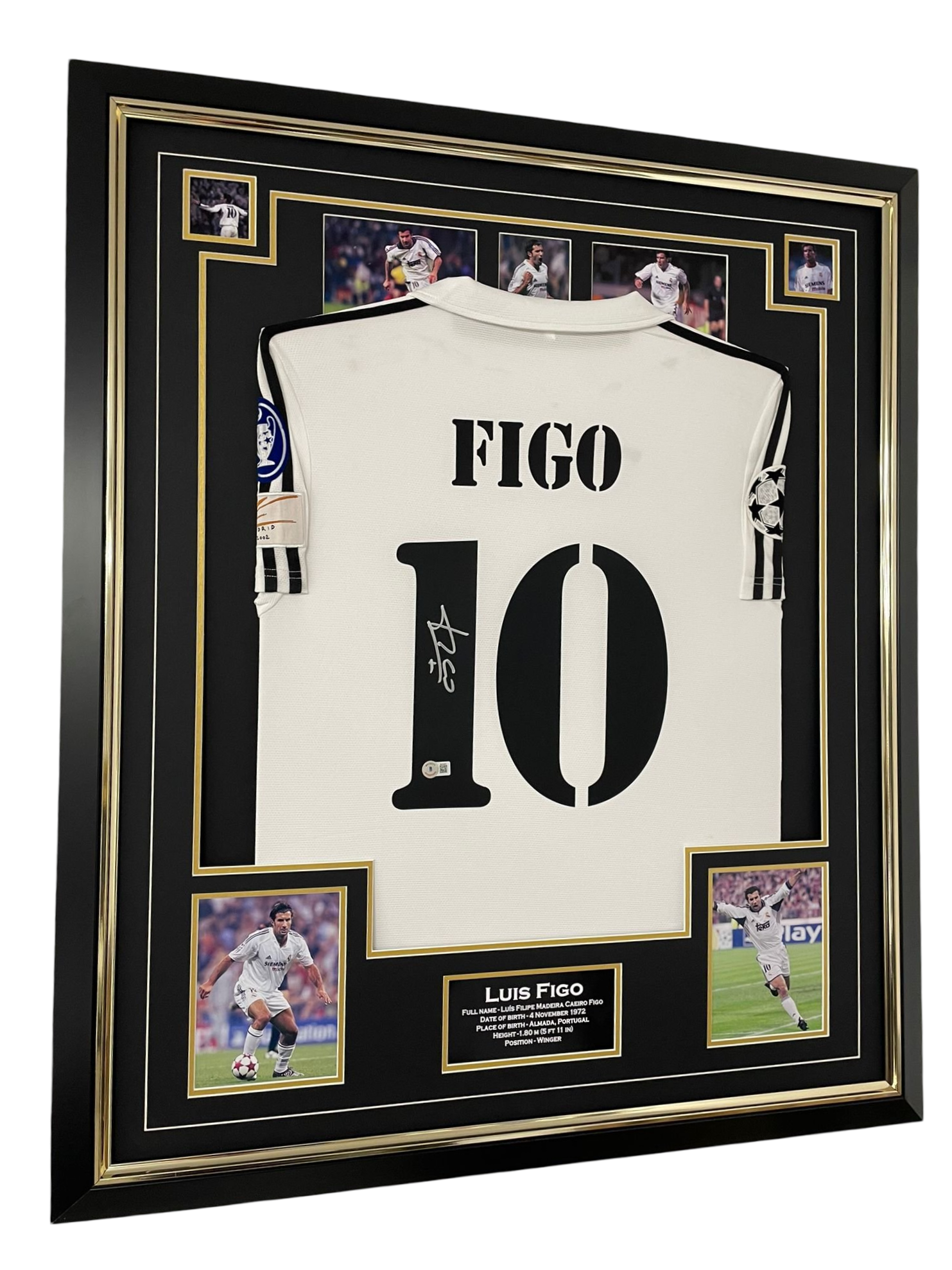 FIGO SIGNED JERSEY MADRID