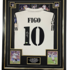 LUIS FIGO SIGNED SHIRT MADRID ICOM