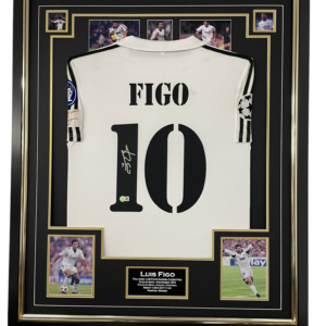 LUIS FIGO SIGNED SHIRT MADRID ICOM