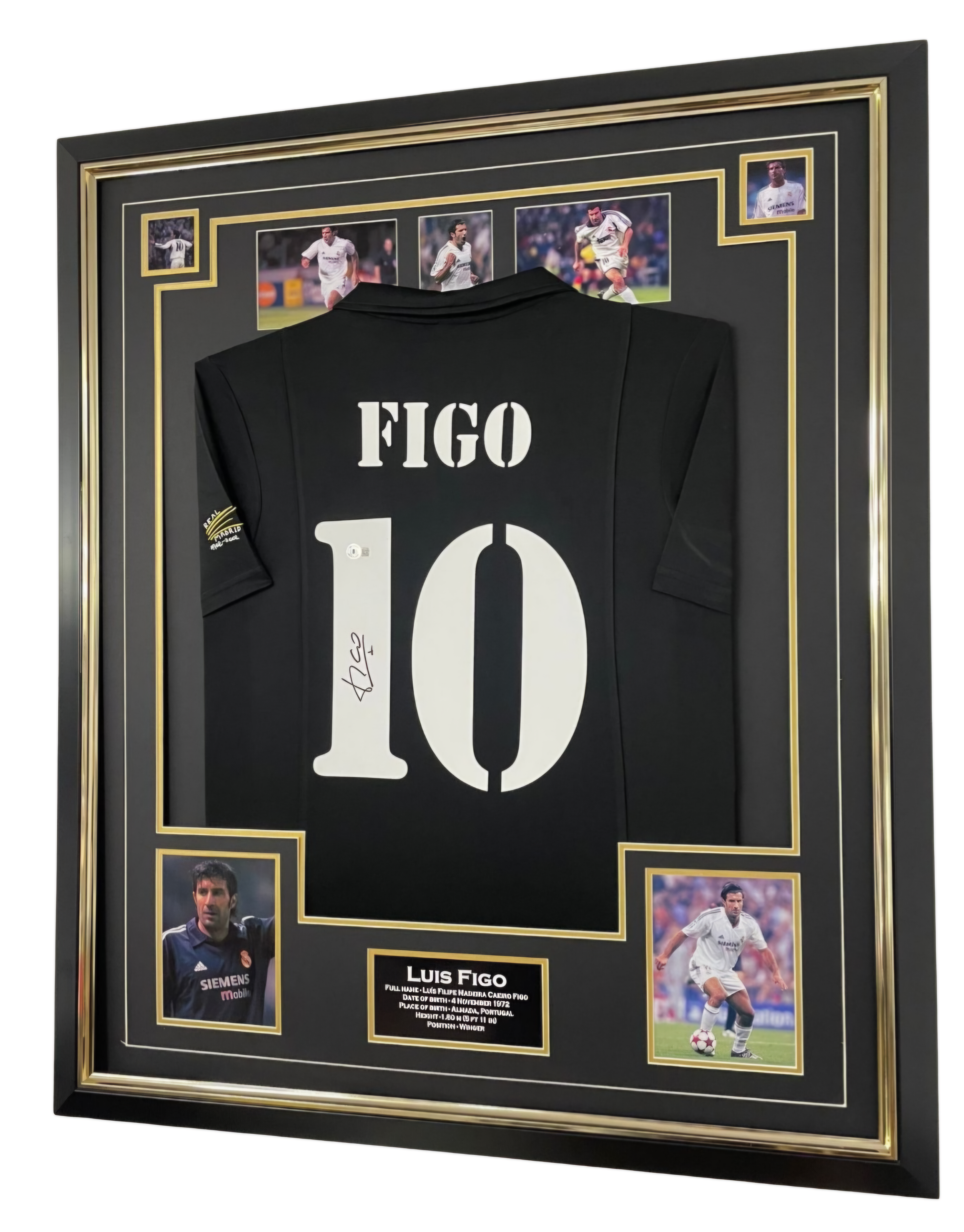 LUIS FIGO SIGNED SHIRT MADRID