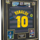 MILAN SIGNED RONALDO JERSEY BECKETT