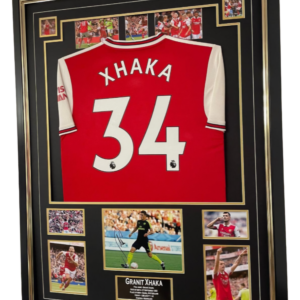 granit xhaka signed photo with jersey