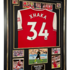 granit xhaka signed picture with jersey