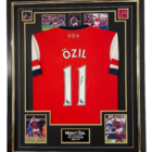 mesut ozil signed shirt framed