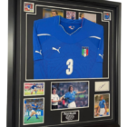 paolo maldini italy signed display with jersey