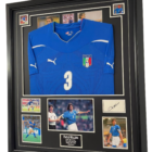 paolo maldini signed display with shirt