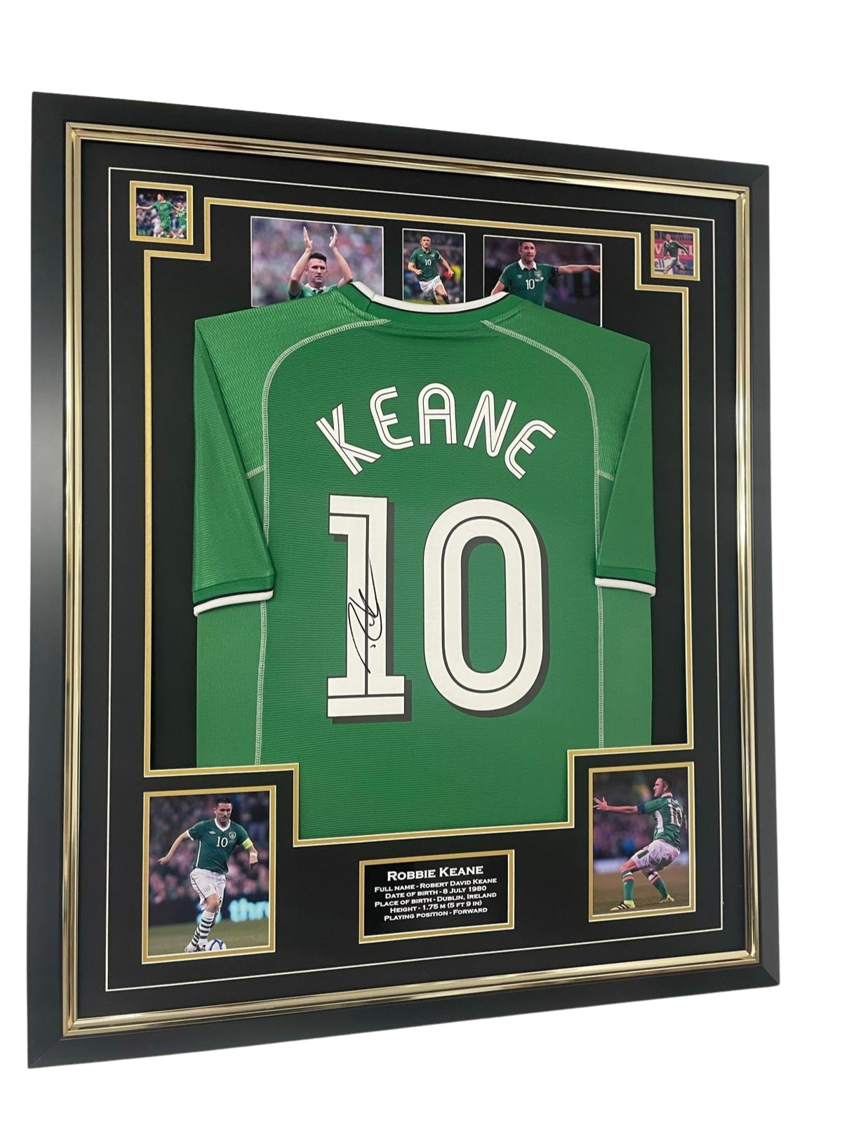 robbie keane signed jersey ireland legend