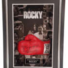 rocky signed boxing glove