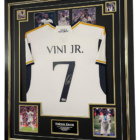 vini jr signed shirt madrid bekett