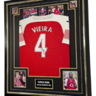 patrick vieira signed framed shirt