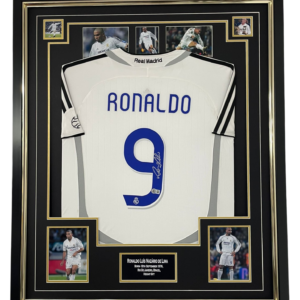 ronaldo nazario signed madrid shirt jersey