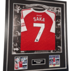 saka signed jersey framed