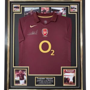 Thierry Henry Signed Shirt 2005 - 2006 Final Season at Highbury