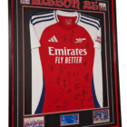 ARSENEAL LADIES 2025 WINNERS SIGNED BY SHIRT