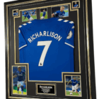 Richarlison everton legend signed photo with shirt