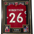 andy robertson signed shirt framed jersey liverpool legend