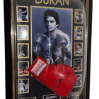 framed roberto duran signed glove