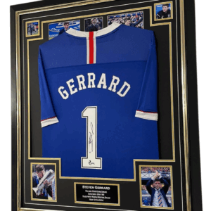gerrard signed shirt rangers