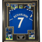 richarlison signed everton legend display including frame and certifictate