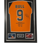 steve bull signed shirt framed