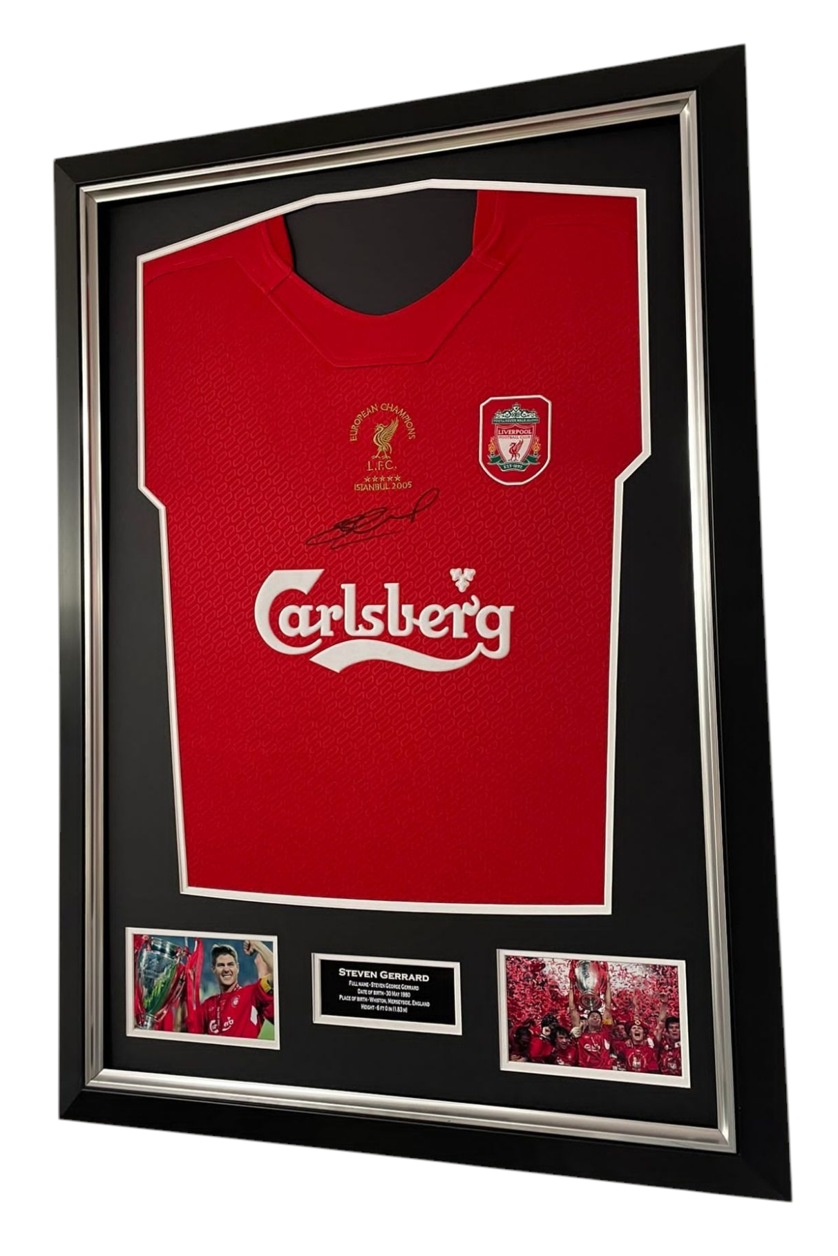 steven gerrard signed shirt 2005