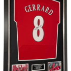 steven gerrard signed shirt 2005