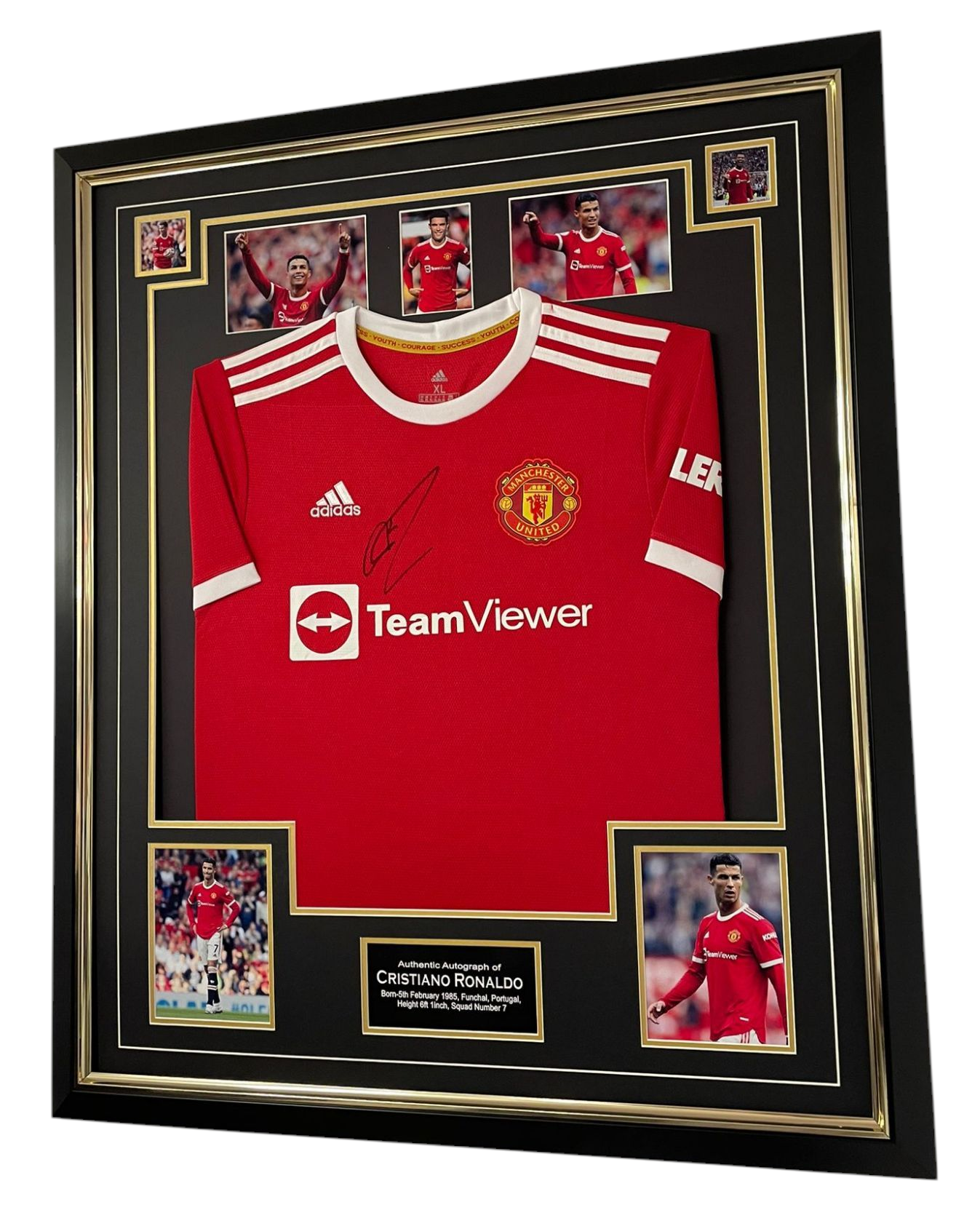 united signed ronaldo shirt jersey
