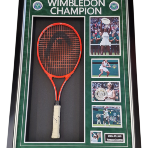 Framed Serena Williams Signed Tennis Racket