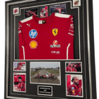 Hamilton and Leclerc signed photo with Shirt