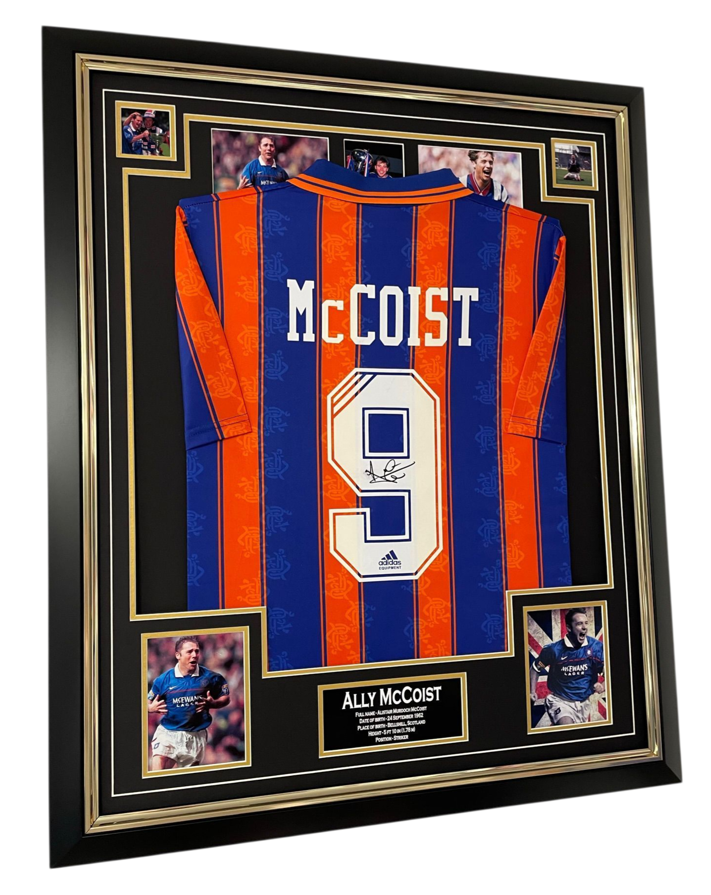 ally mccoist signed jersey