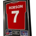 bryan robson signed shirt