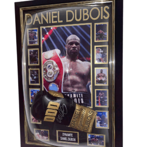 daniel dubois signed gloved framed
