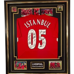 Rare 2005 Liverpool Signed Shirt  CHAMPIONS LEAGUE WINNERS