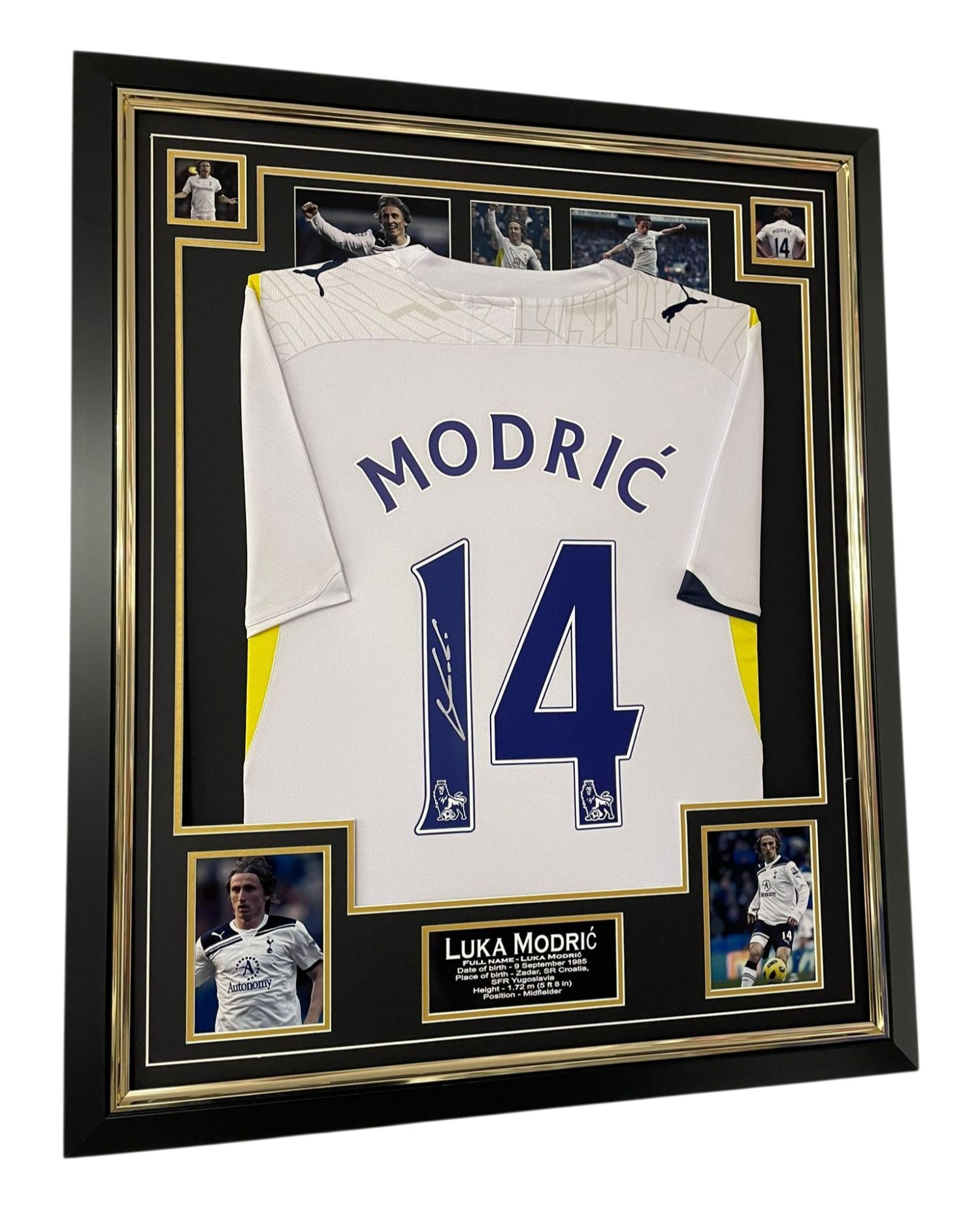 luka modric signed shirt