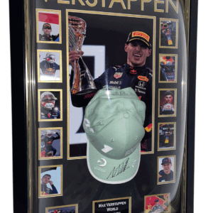 max verstappen signed cap framed