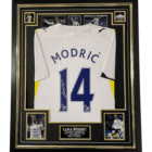 modric signed shirt framed