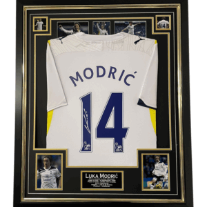 modric signed shirt framed