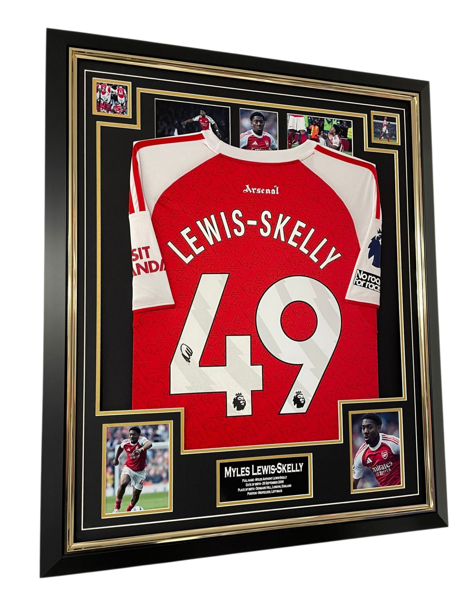 myles lewis skellu signed shirt