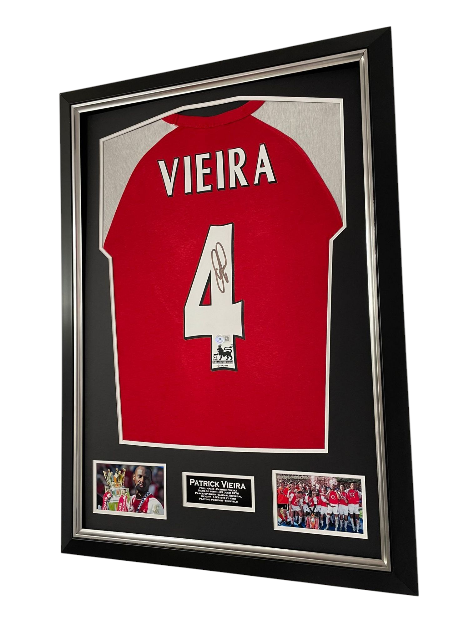 patrick vieira signed shirt