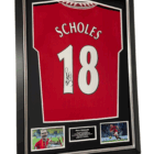 scholes signed shirt