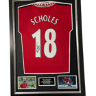 sholes signed framed shirt