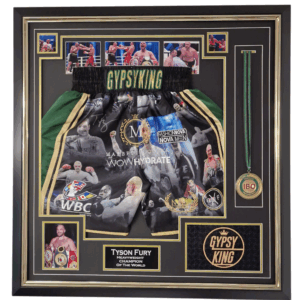 tyson fury signed boxing shorts