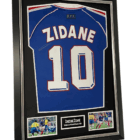 zidane signed shirt