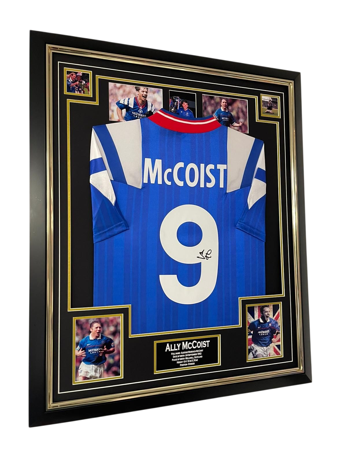 ALLY McCOIST Pre-Printed Signature Photo – Rangers FC Fan Gift Print