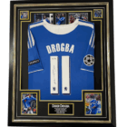 didier drogba signed framed shirt