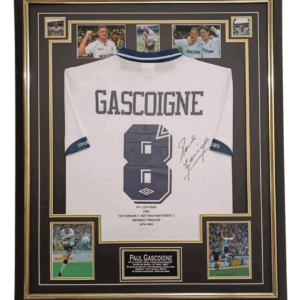 paul gascoigne signed shirt