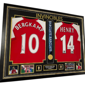thierry henry and bergkamp signed shirts