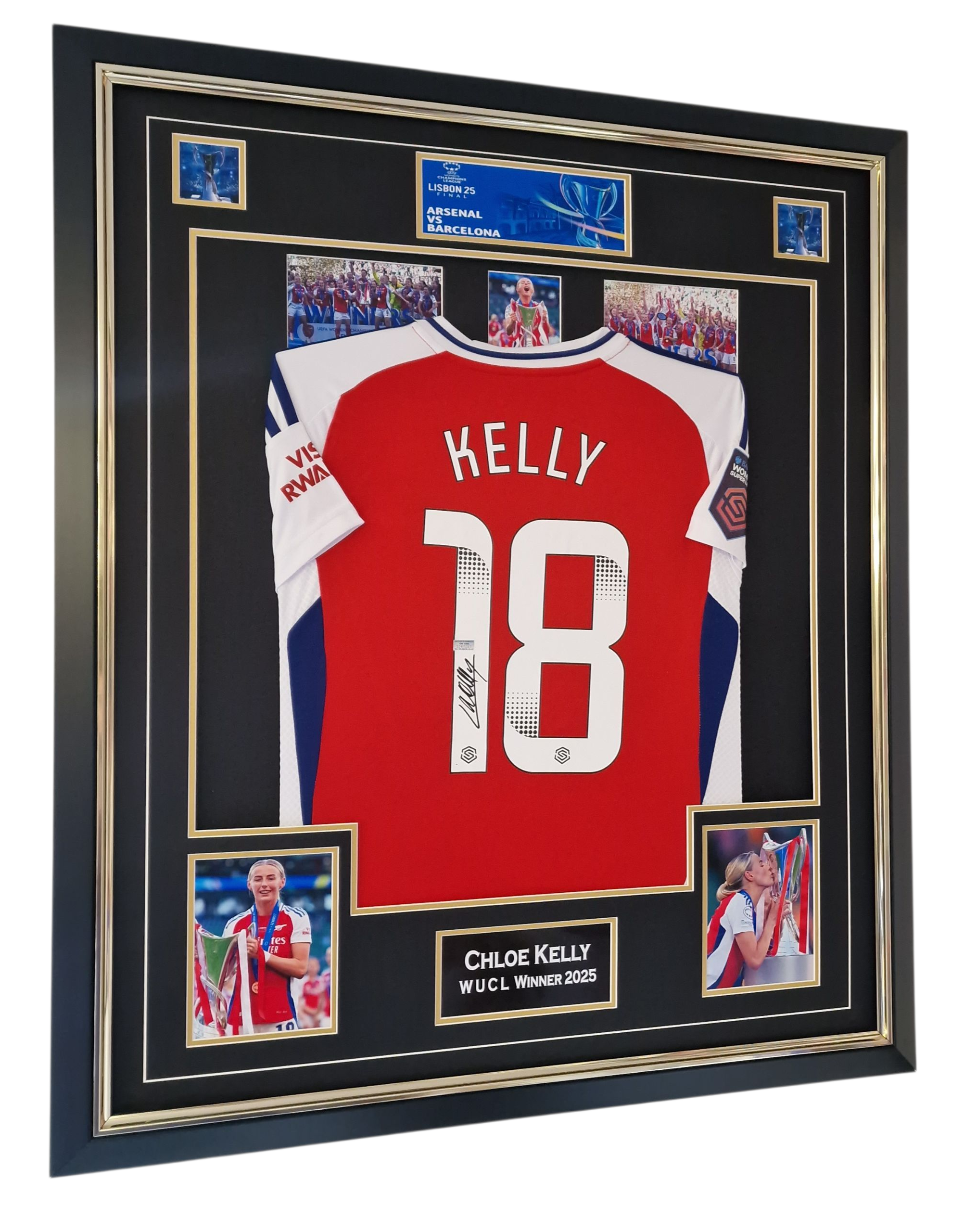FRAMED CHLOE KELLY SIGNED JERSEY